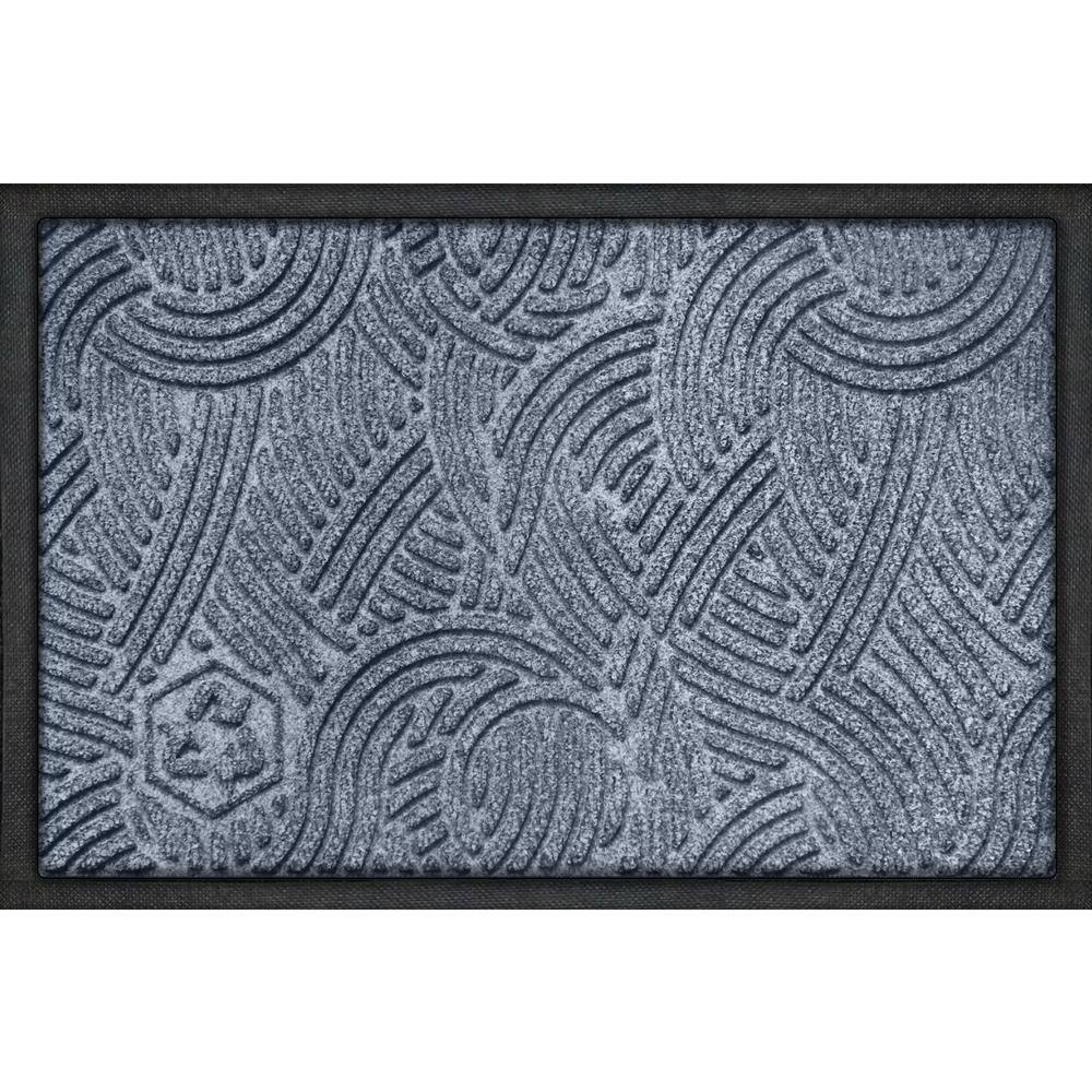 Bungalow Flooring 3 ft. W x 2 ft. L Grey Ash Polyester Rubber Garage Flooring Mat 185730023