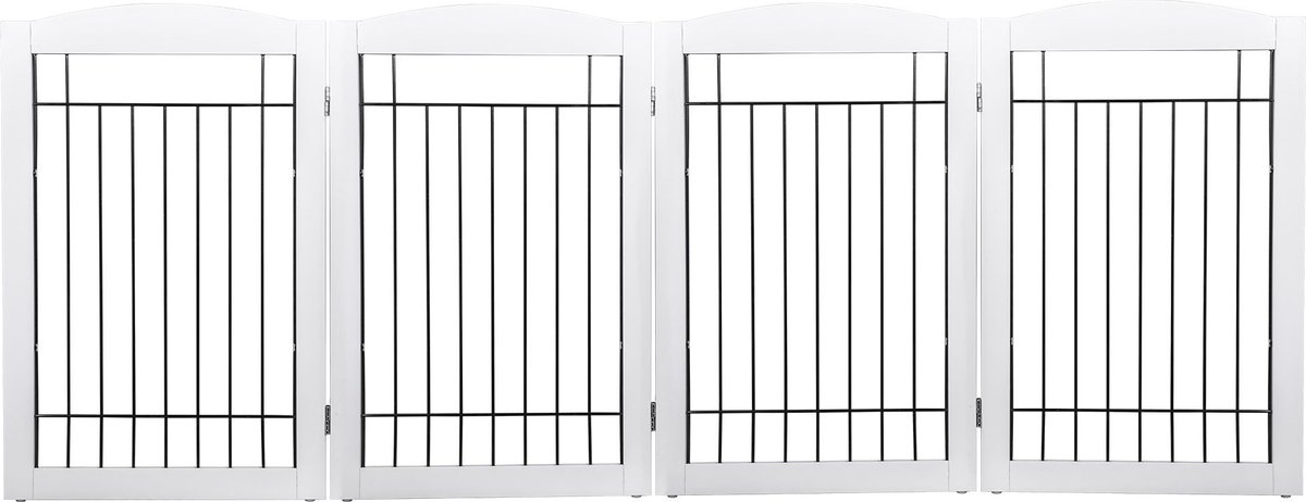 Spirich Freestanding Black Wire Dog Gate