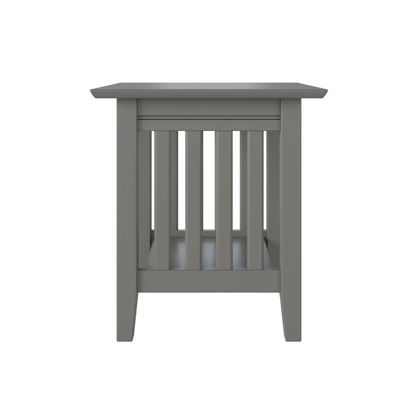 Copper Grove Urumaco Solid Dark Grey End Table