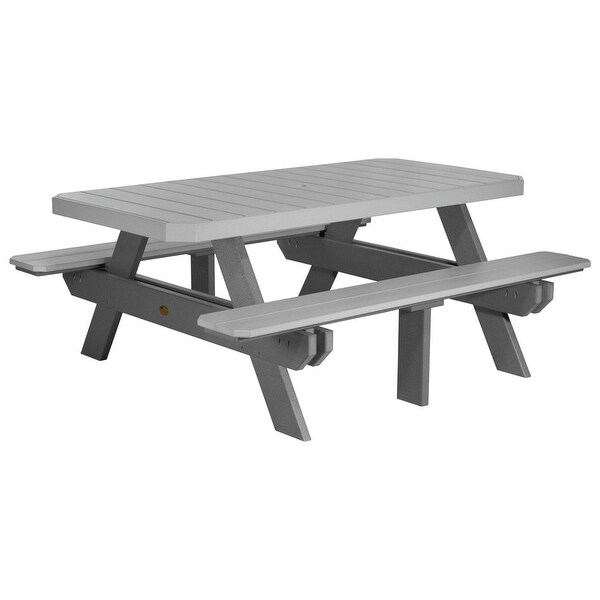 Poly Lumber 6' Rectangular Picnic Table