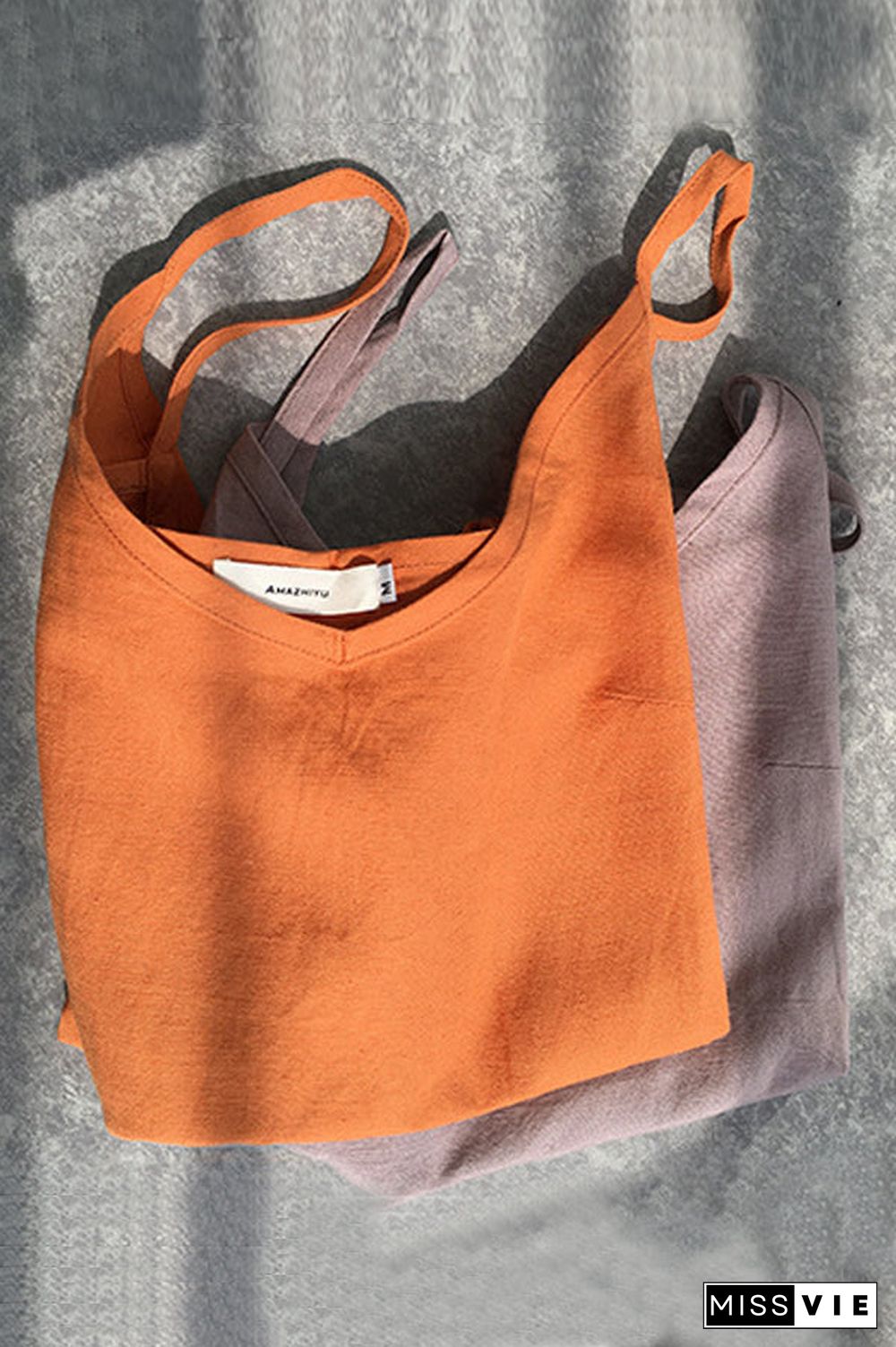 Solid Linen Tank Top