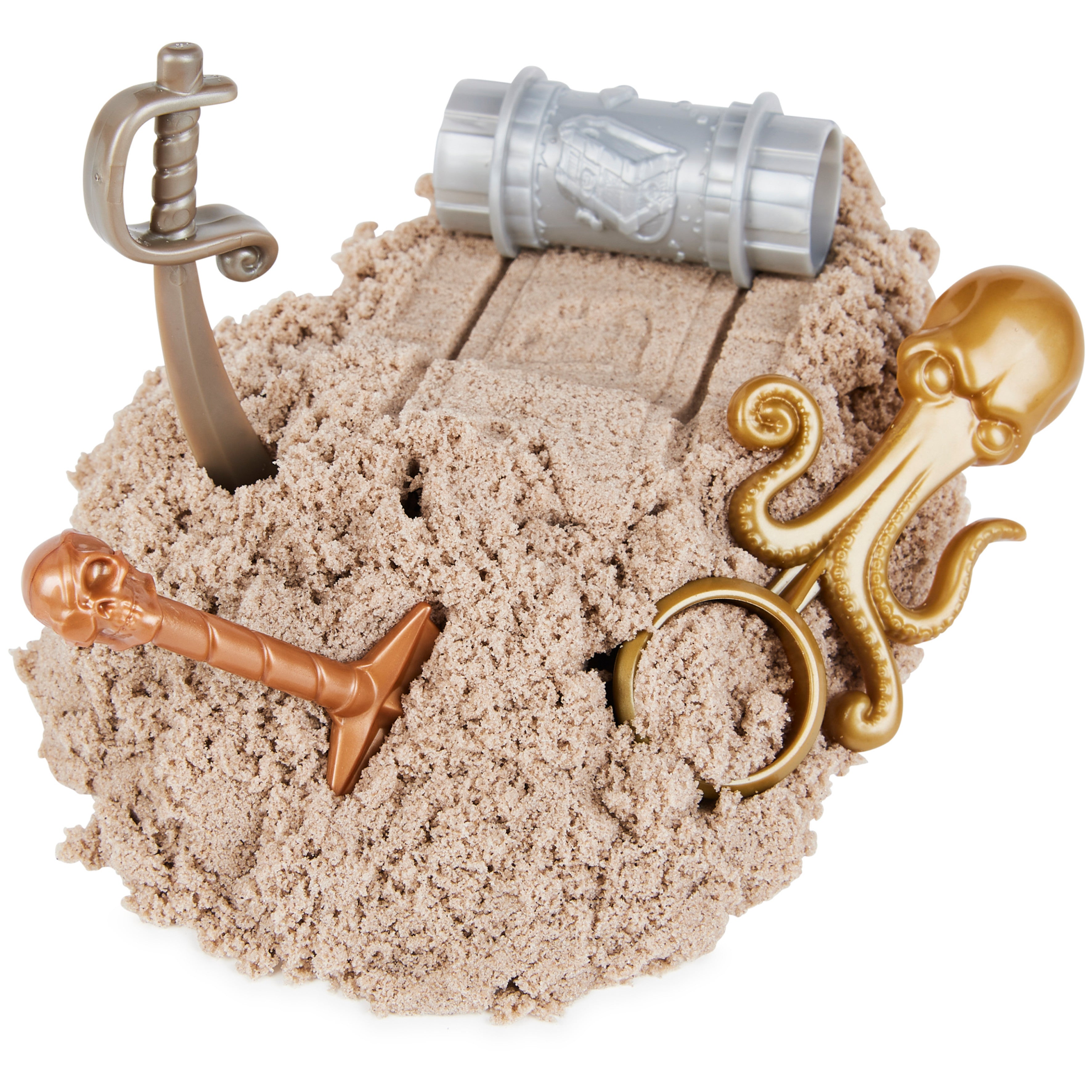 Kinetic Sand Treasure Hunt with 1.25lbs Brown & Rare Gold Shimmer Sand