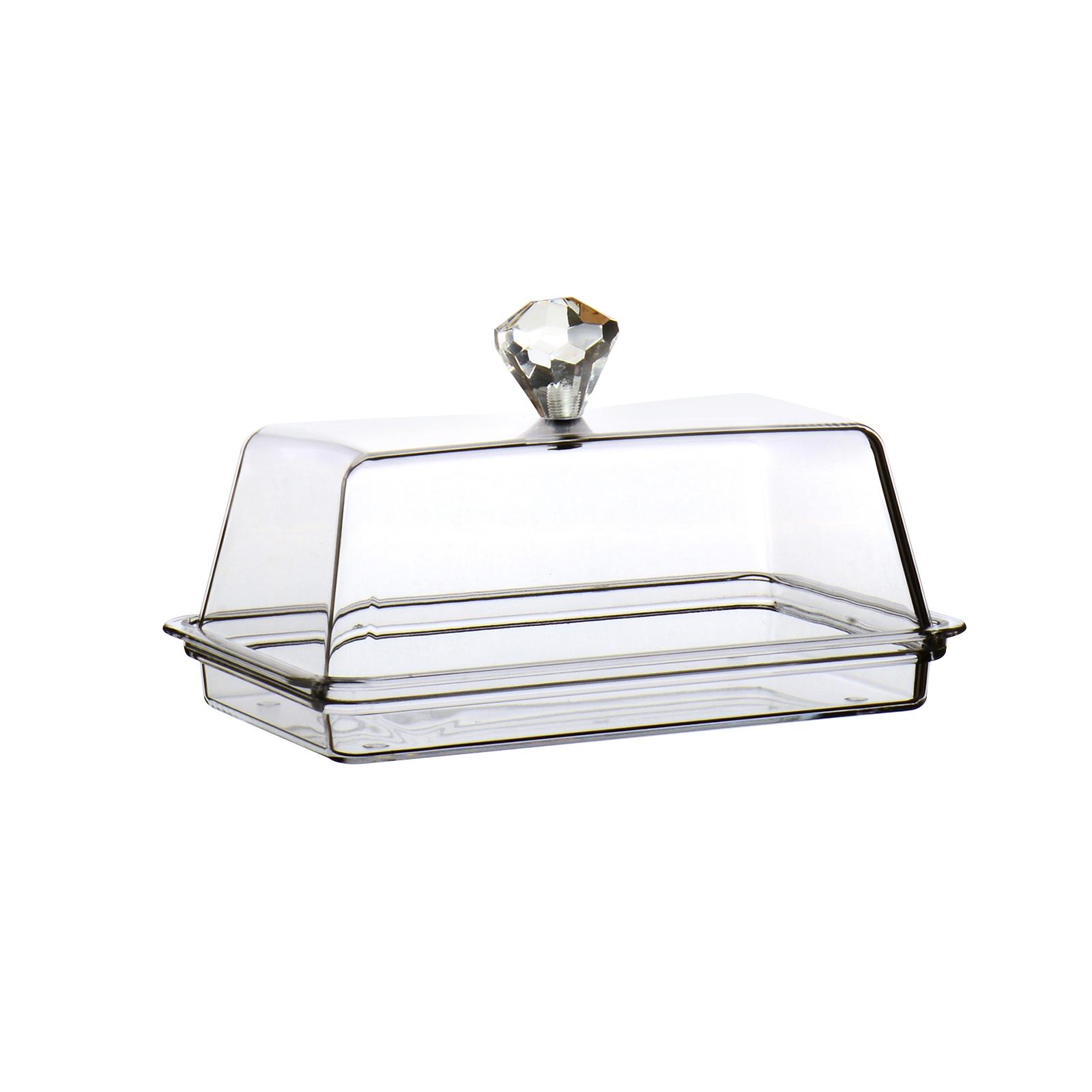 Acrylic Butter Keeper Tray with ，Butter Holder Dinnerware Container，Butter Dish M