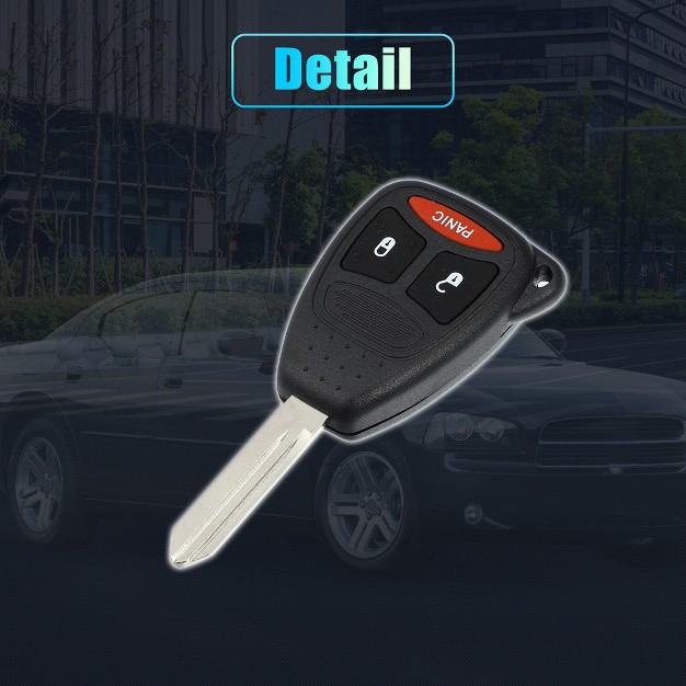 Unique Bargains 3 Button Replacement Key Fob Case Keyless Entry Remote Key Shell Cover For Dodge For Ram 1500 2500 3500 2006 2008 With Blade No Chip