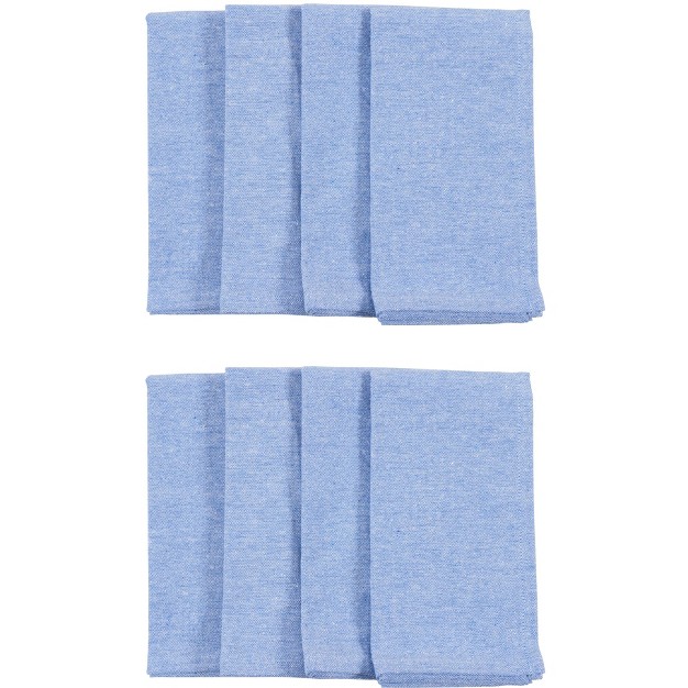 Kaf Home Overbrook Chambray Napkins Set Of 8