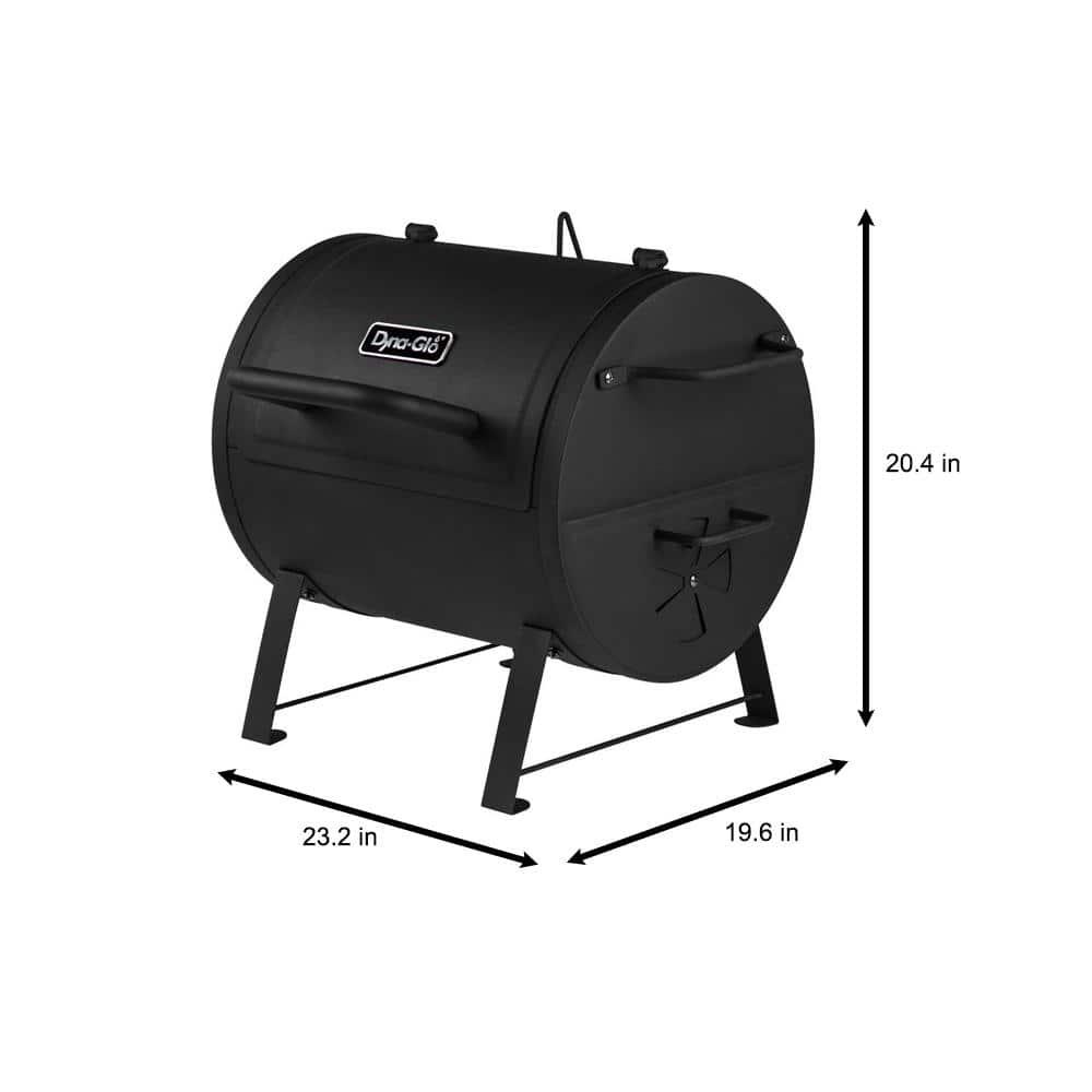 DynaGlo Portable Tabletop Charcoal Grill in Black