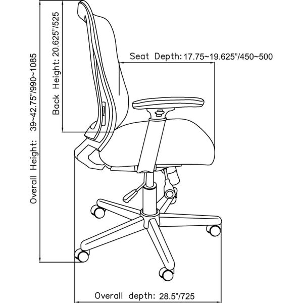 Lorell High-back Mesh Executive Chair