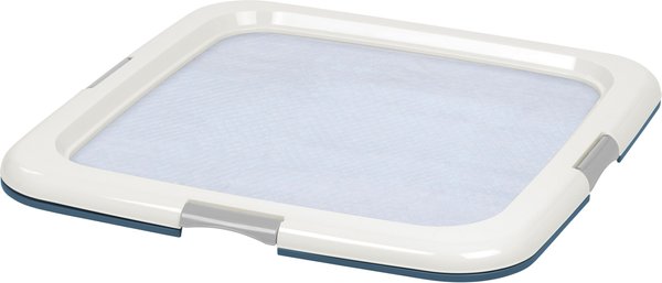 IRIS USA Puppy Training Pee Pad Tray， Navy