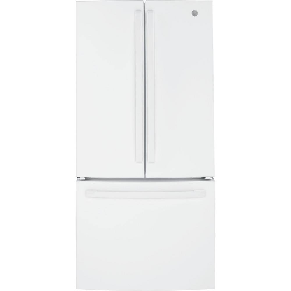 GE 24.7 cu. ft. French Door Refrigerator in White ENERGY STAR GNE25JGKWW