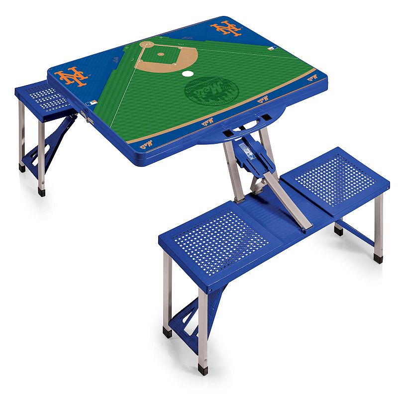 Picnic Time New York Mets Portable Picnic Table with Field Design