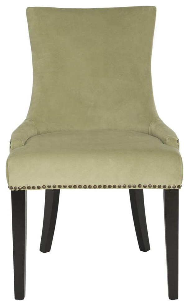De De 19 quotDining Chair  Set of 2  Silver Nail Heads  Mushroom   Transitional   Dining Chairs   by Rustic Home Furniture Deco  Houzz