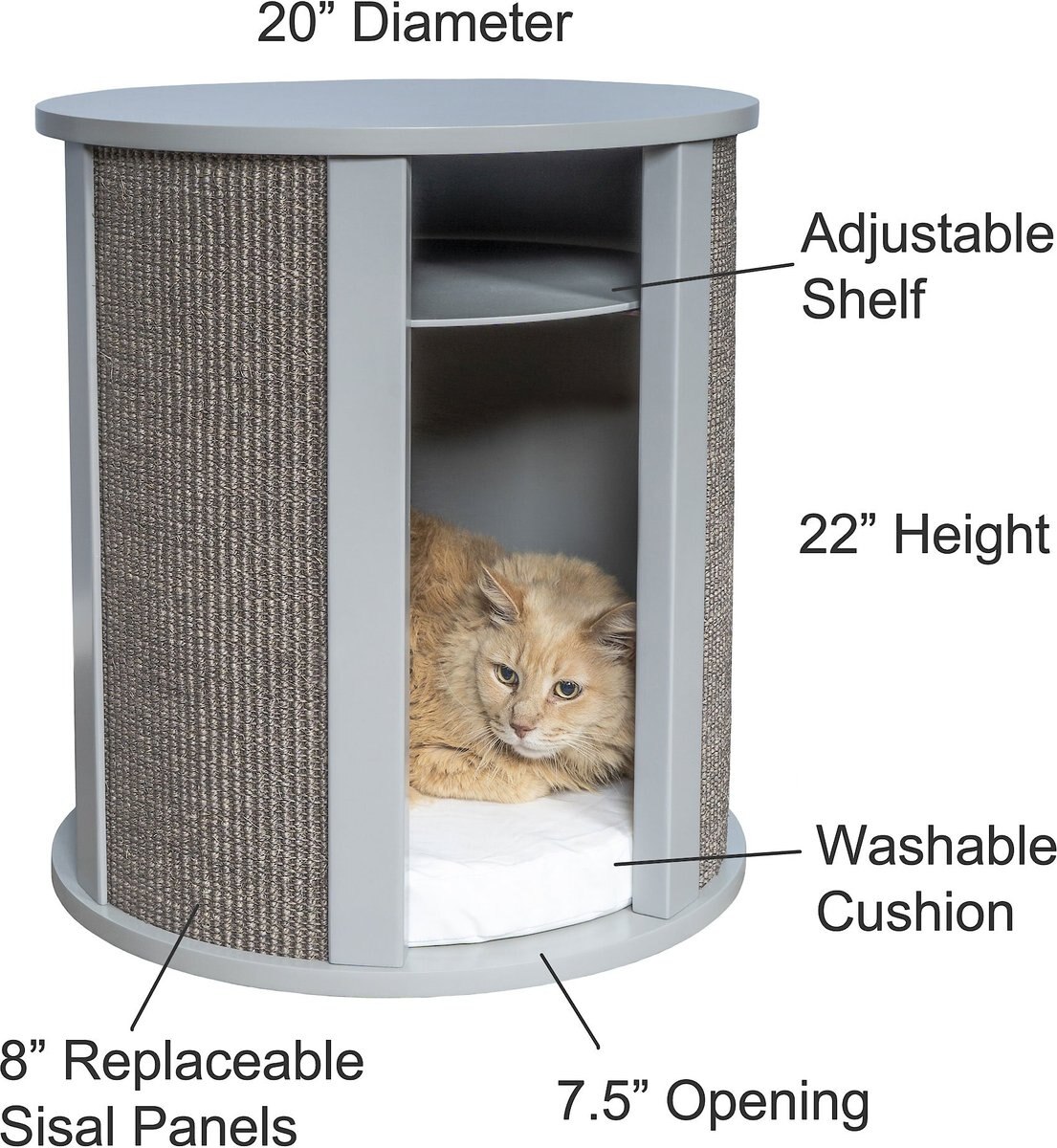 The Refined Feline Purrrrfect Cat Bed and End Table