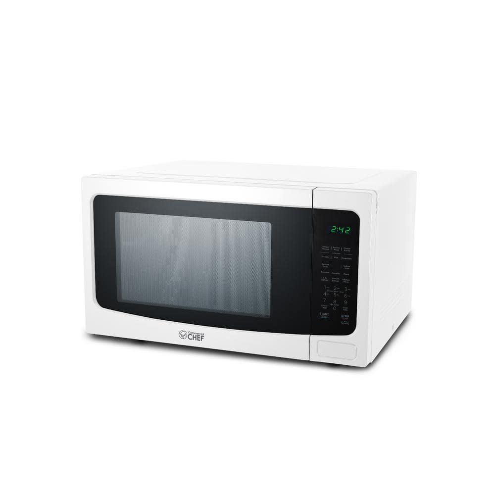 Commercial CHEF 218 in Width 16 cu ft White 1100Watt Countertop Microwave Oven