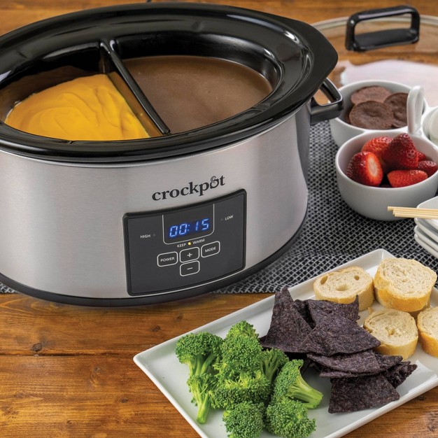 Crock Pot 6qt Choose a crock Slow Cooker Stainless Steel