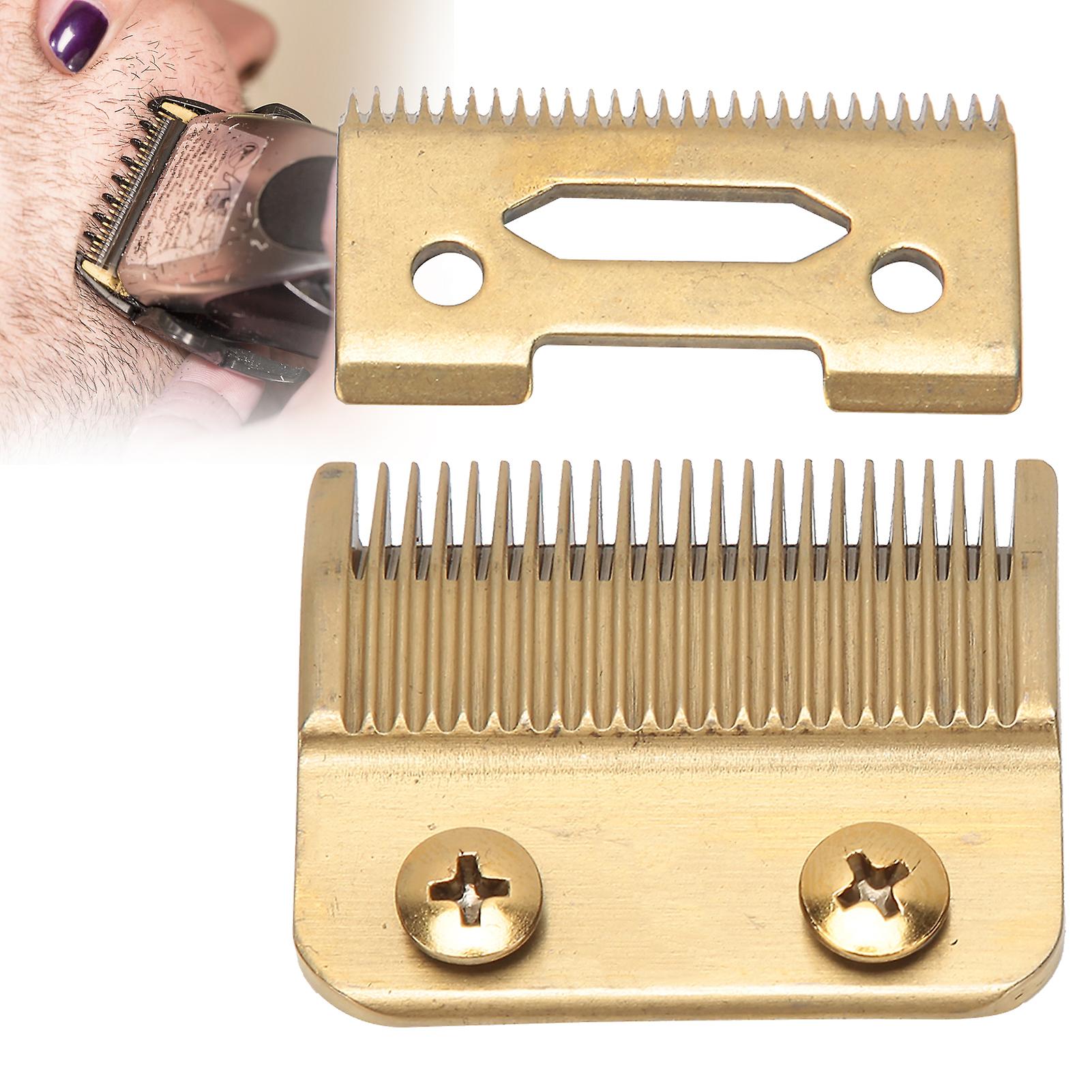 Hair Trimmer Replacement Blades Stainless Steel 2 Holes Clipper Blades For Wahl 8504