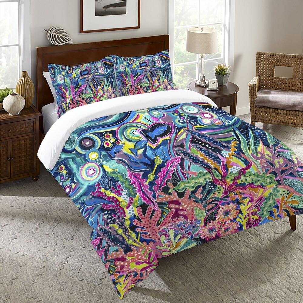 Underwater City Life Queen Comforter