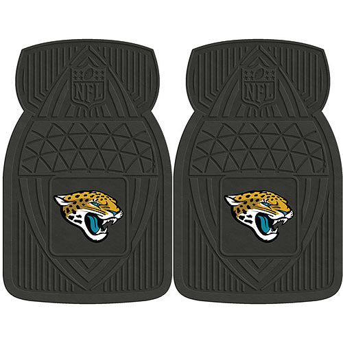 NFL 2-Piece Heavy-Duty Vinyl Car Mat Set， Jacksonville Jaguars