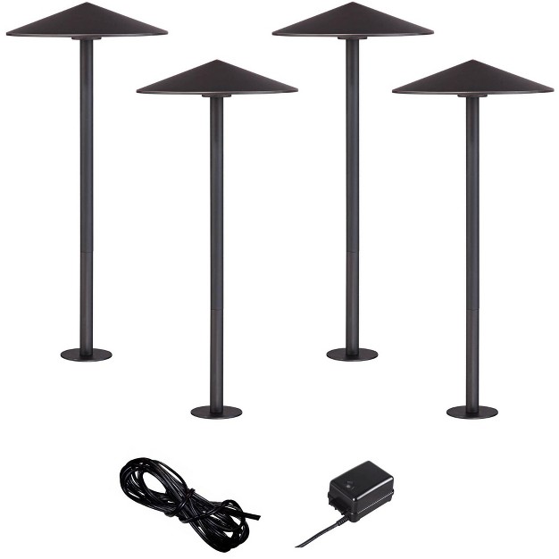 John Timberland Kobe Bronze 6 piece Outdoor Led Landscape Lighting Set