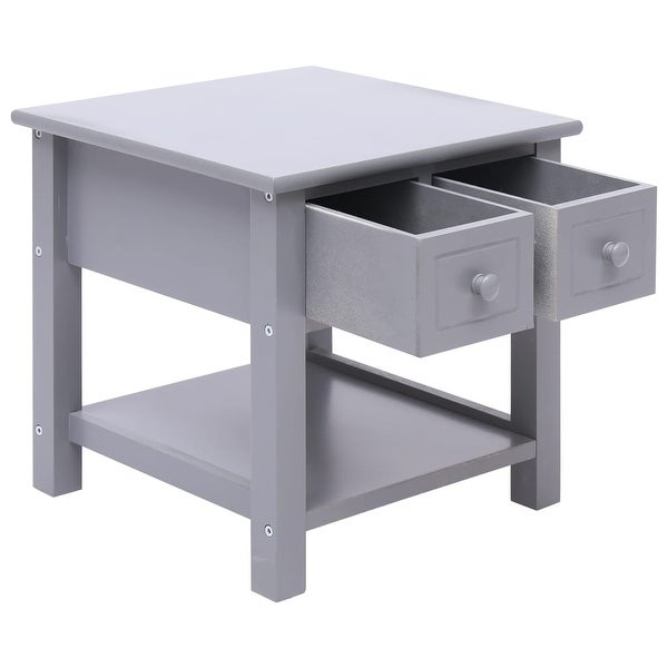 Side Table Gray 15.7