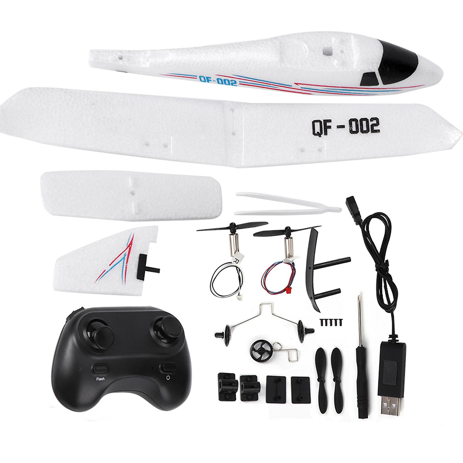 Diy Fixed Wing Airplane Glider Dropresistant Remote Control Aircraft Rc Plane(without Led )