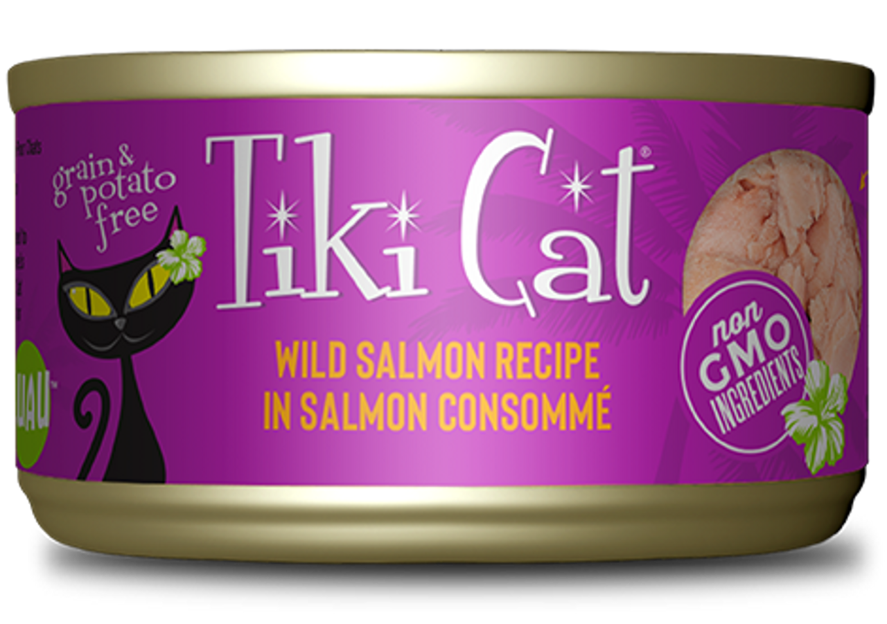 Tiki Cat Hanalei Luau Wild Salmon， 2.8oz