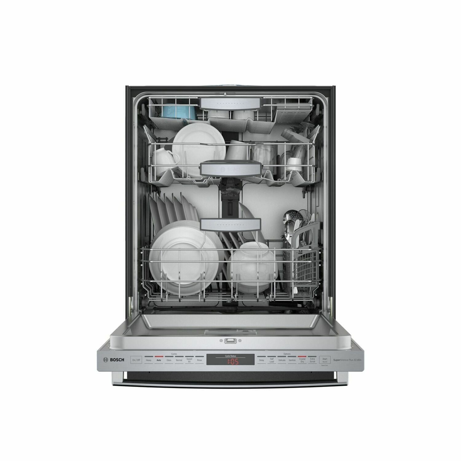 Bosch SHX87PZ55N Benchmark® Dishwasher 24'' Stainless Steel, Xxl Shx87Pz55N