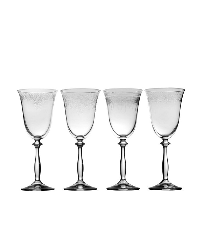 Mikasa Amelia White Wine Glasses Set of 4 9.5 oz