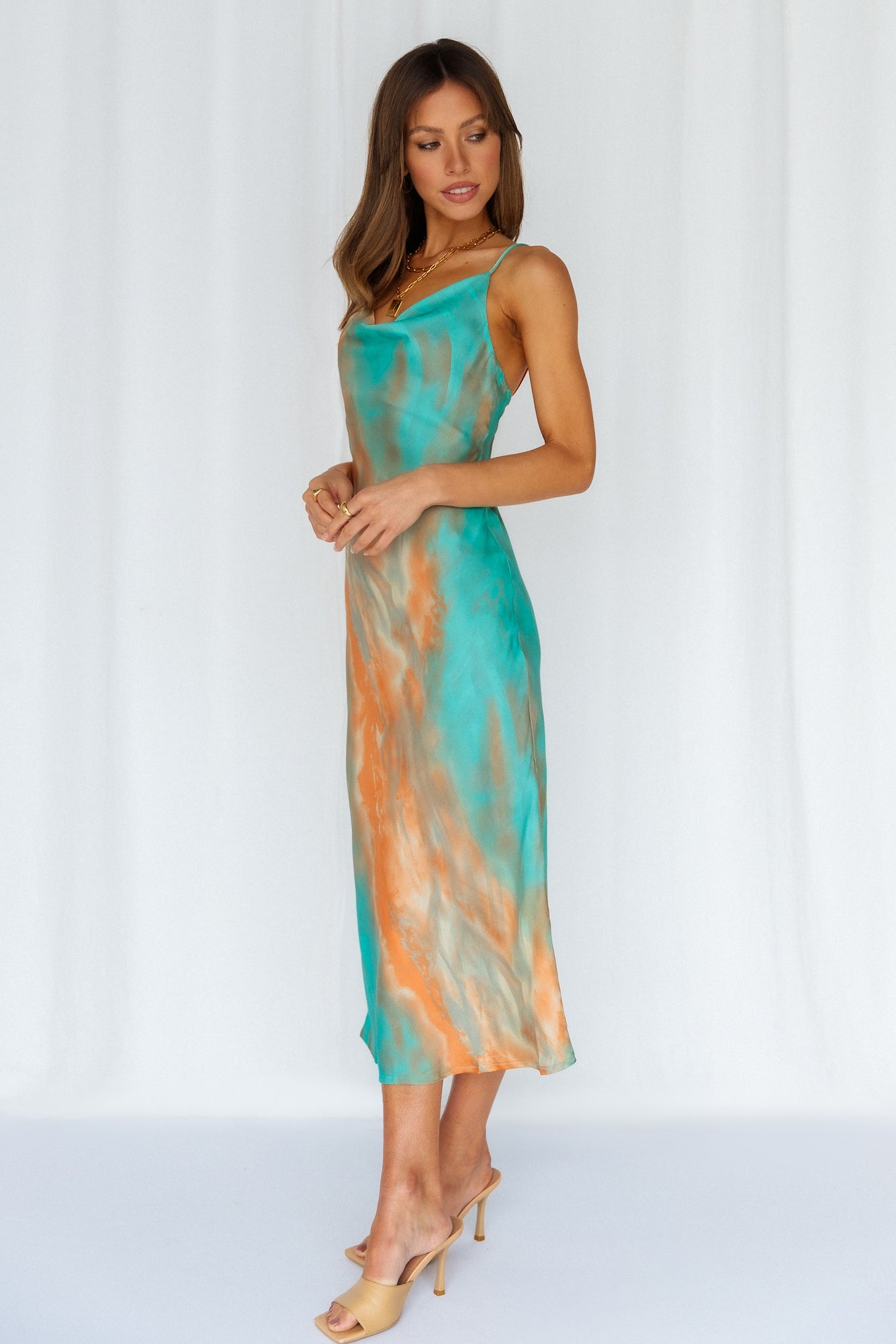 Mirror Mirror On The Wall Midi Dress Aqua