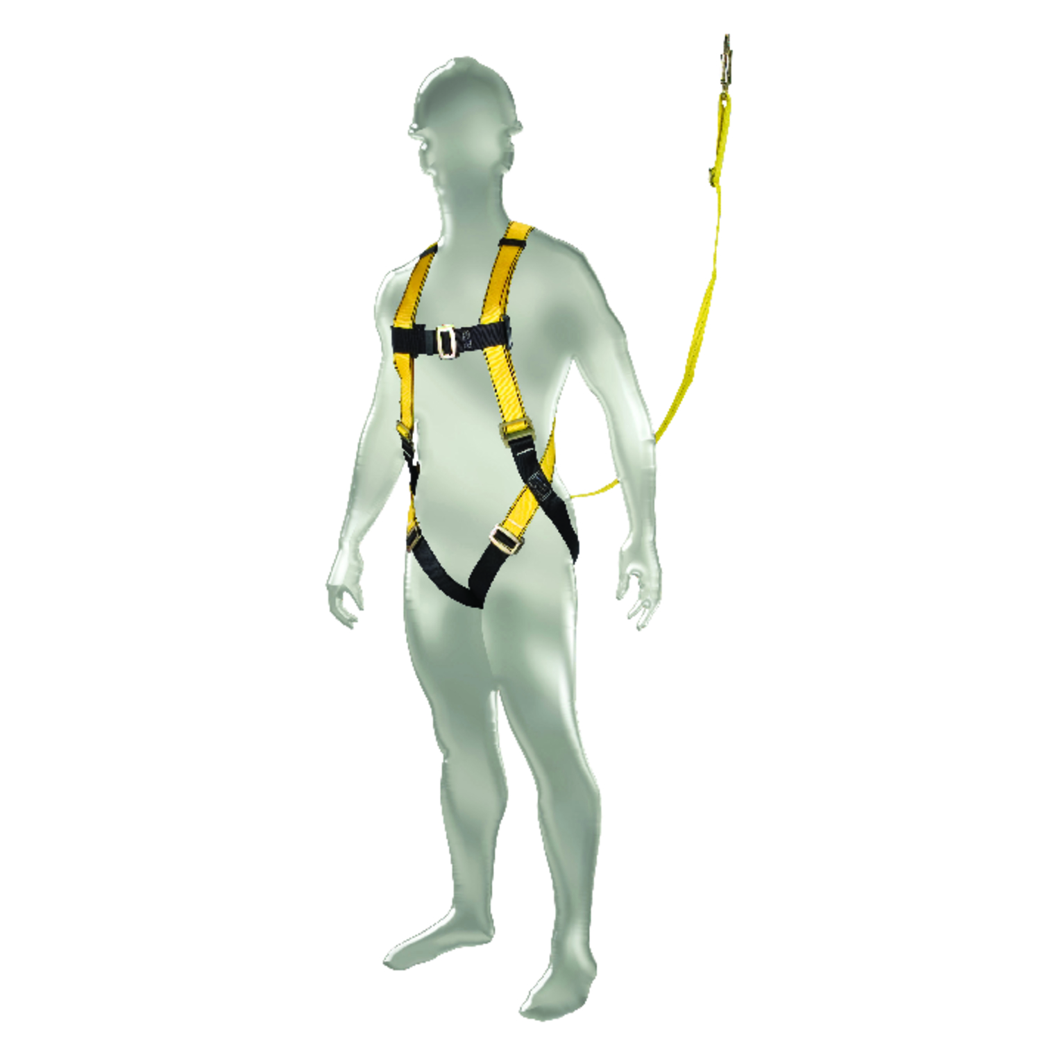 Safety Works Unisex Polyester Aerial Lift Kit 13.2 in. L Yellow 1 pc