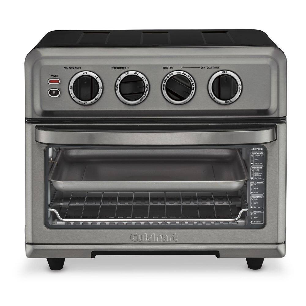 Cuisinart 600-Watt Black Stainless 0.6 cu. ft. AirFryer Toaster Oven with Grill TOA-70BKS