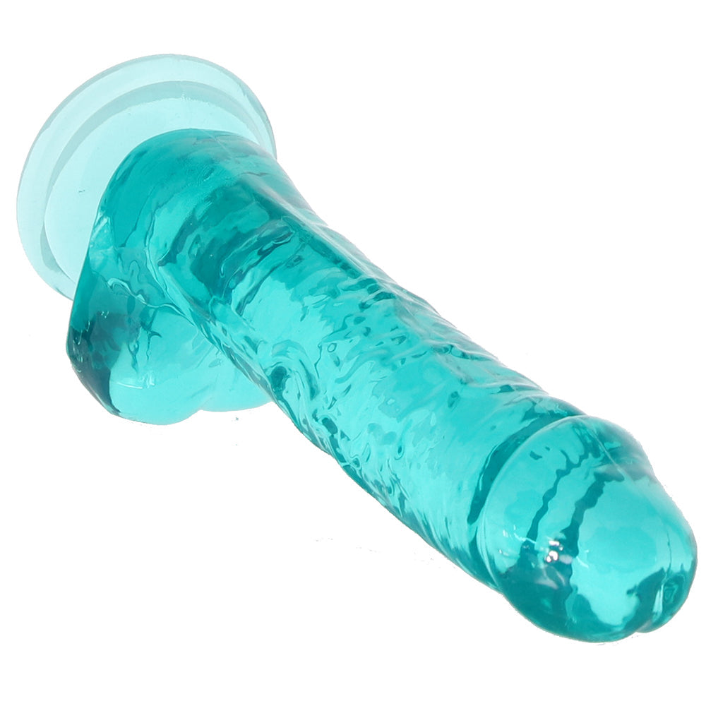 RealRock 7 Inch Realistic Ballsy Dildo in Turquoise