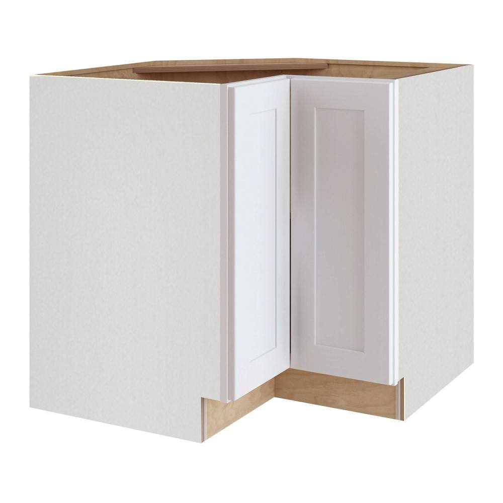 Home Decorators Collection Newport Assembled 24x84x24 in. Plywood Shaker Utility Kitchen Cabinet Soft Close in Painted Pacific White U242484-NPW