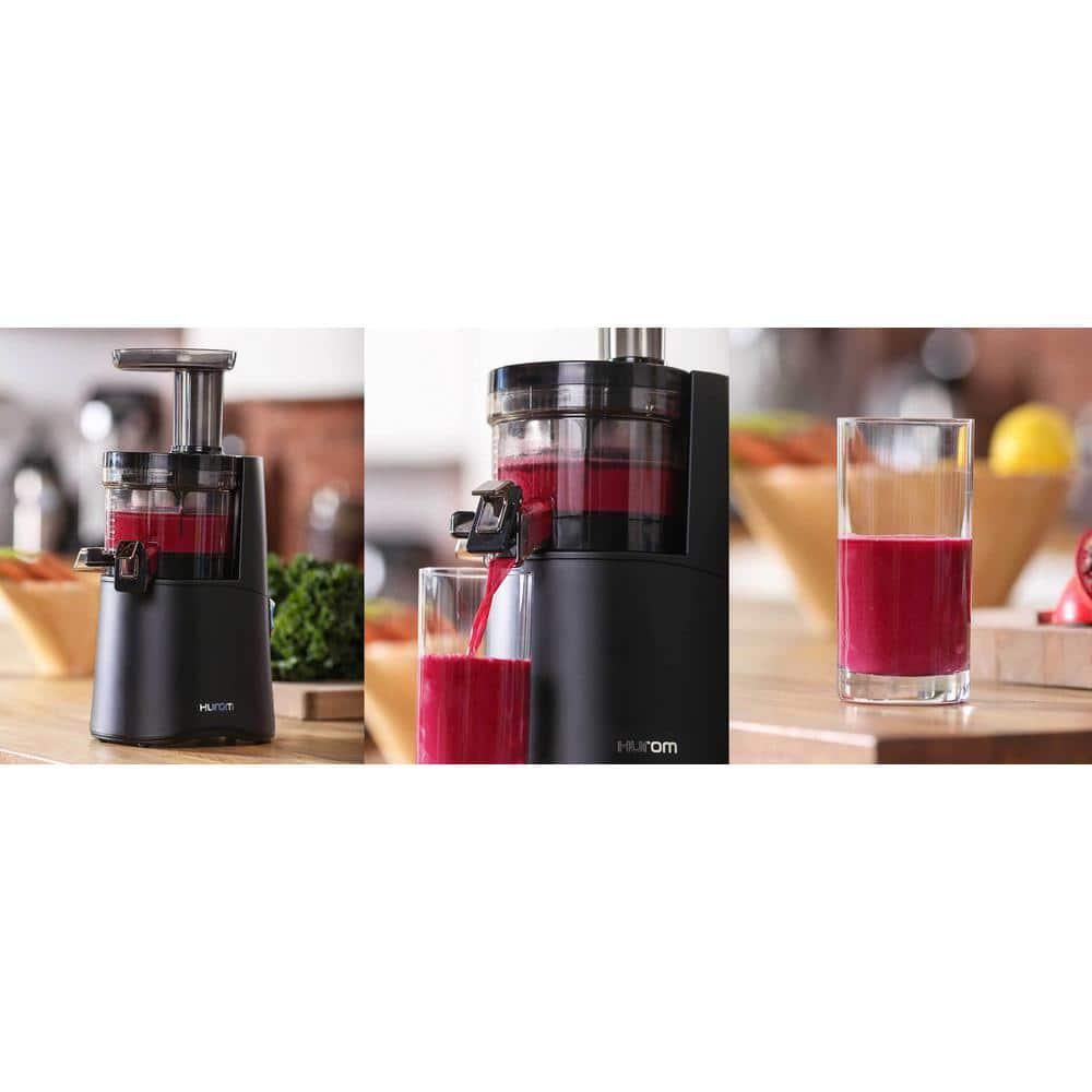 Hurom HAA 169 fl oz Matte Black Slow Juicer with Slow Squeeze Technology