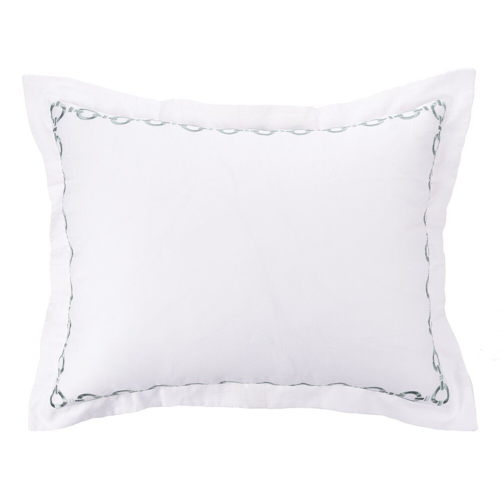 Cottage Home Lagio Seaglass Cotton Sateen Pillow Sham