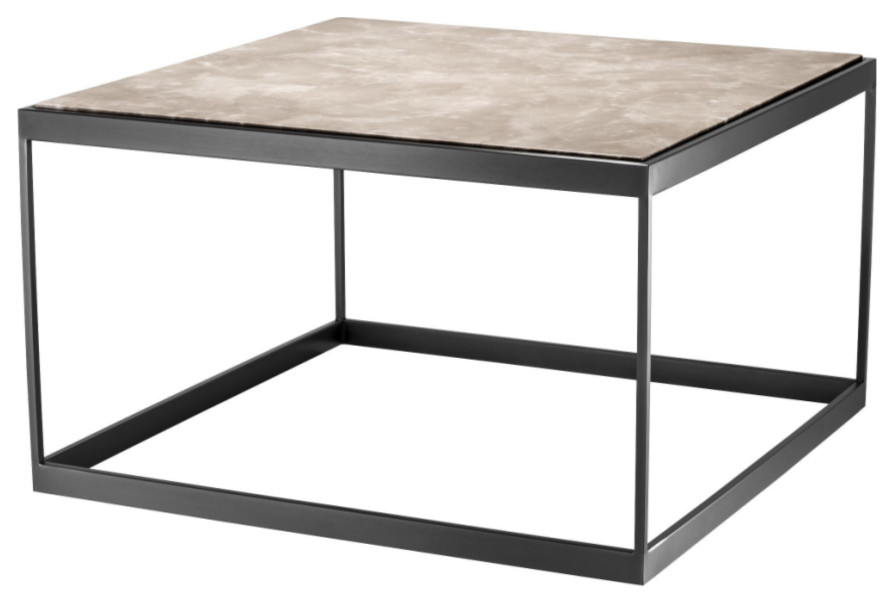 Beige Marble Side Table  Eichholtz La Quinta   Industrial   Side Tables And End Tables   by Oroa   Distinctive Furniture  Houzz