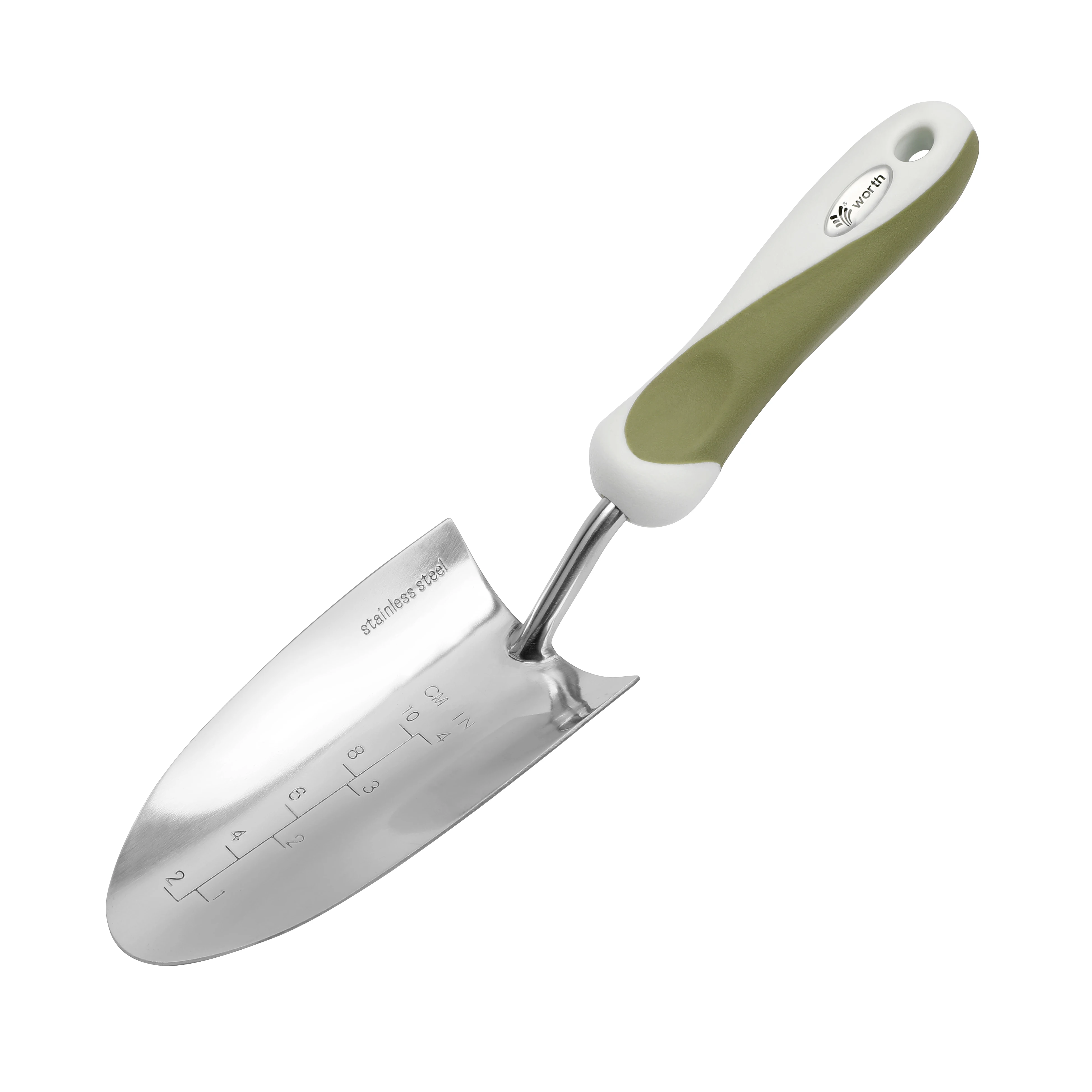 Quality stainless steel head PP TPR ergonomic handle spring gardening market tools trowel