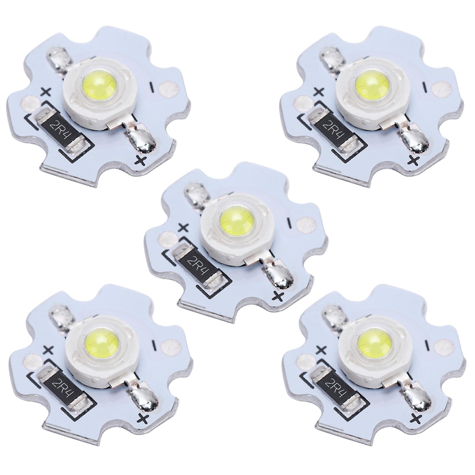 25pcs 5v Led Chips 200lm 3w High Power Led Lamp Beads For Diy Lighting Fixturescold White 10000k