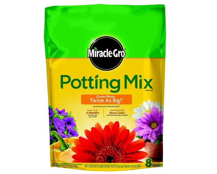 Miracle-Gro Potting Mix， 8 Qt.