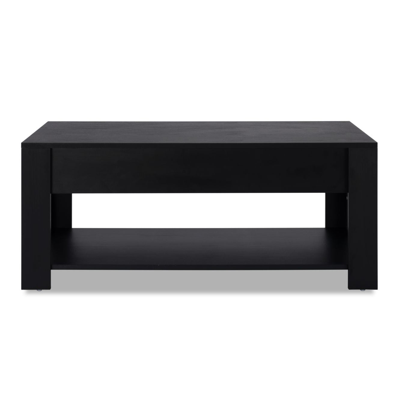 Simple Design Wood Coffee Table Lift Top Table with Storage Shelf