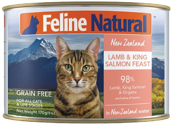 Feline Natural Lamb and King Salmon Feast Grain-Free Canned Cat Food