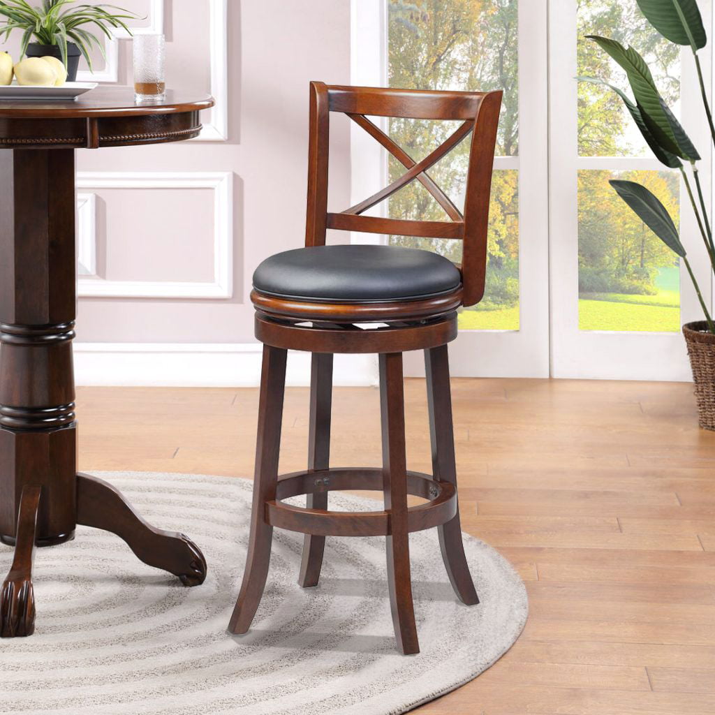 Boraam Georgia Swivel Bar Stool 29， Multiple Colors