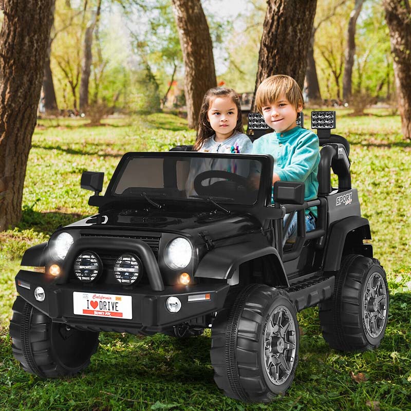 2-Seater Kids Ride on Truck, 12V Battery Electric Toddler Motorized Vehicles Riding Toy Car with Remote Control