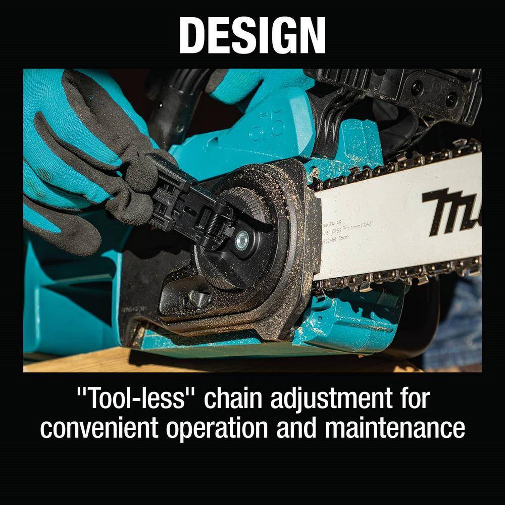 Makita LXT 14 in. 18V Lithium-Ion Brushless Electric Battery Chainsaw Kit (4.0 Ah) XCU11SM1