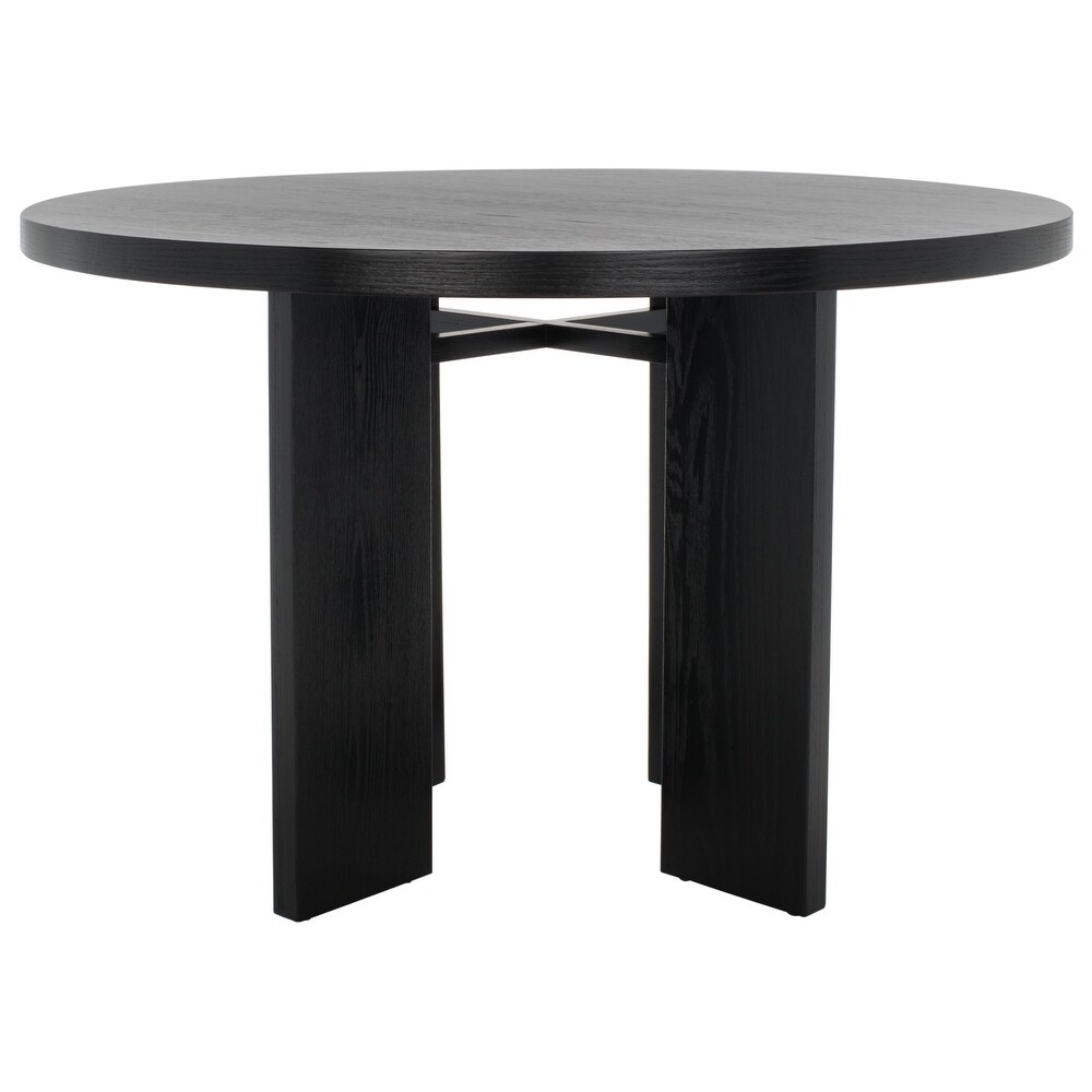 SAFAVIEH Couture Calamaria Round Wood Dining Table   47.75 IN W x 47.75 IN D x 30 IN H