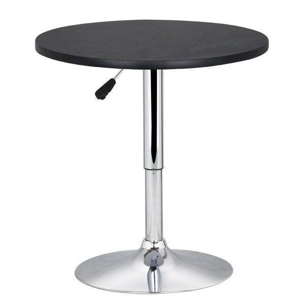 Yaheetech Adjustable Round Pub Table Bar Table