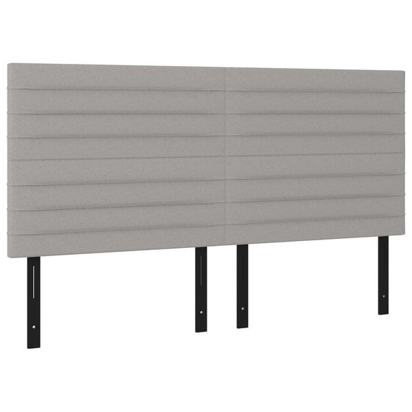 vidaXL Headboard Dark/Light Gray 39.4