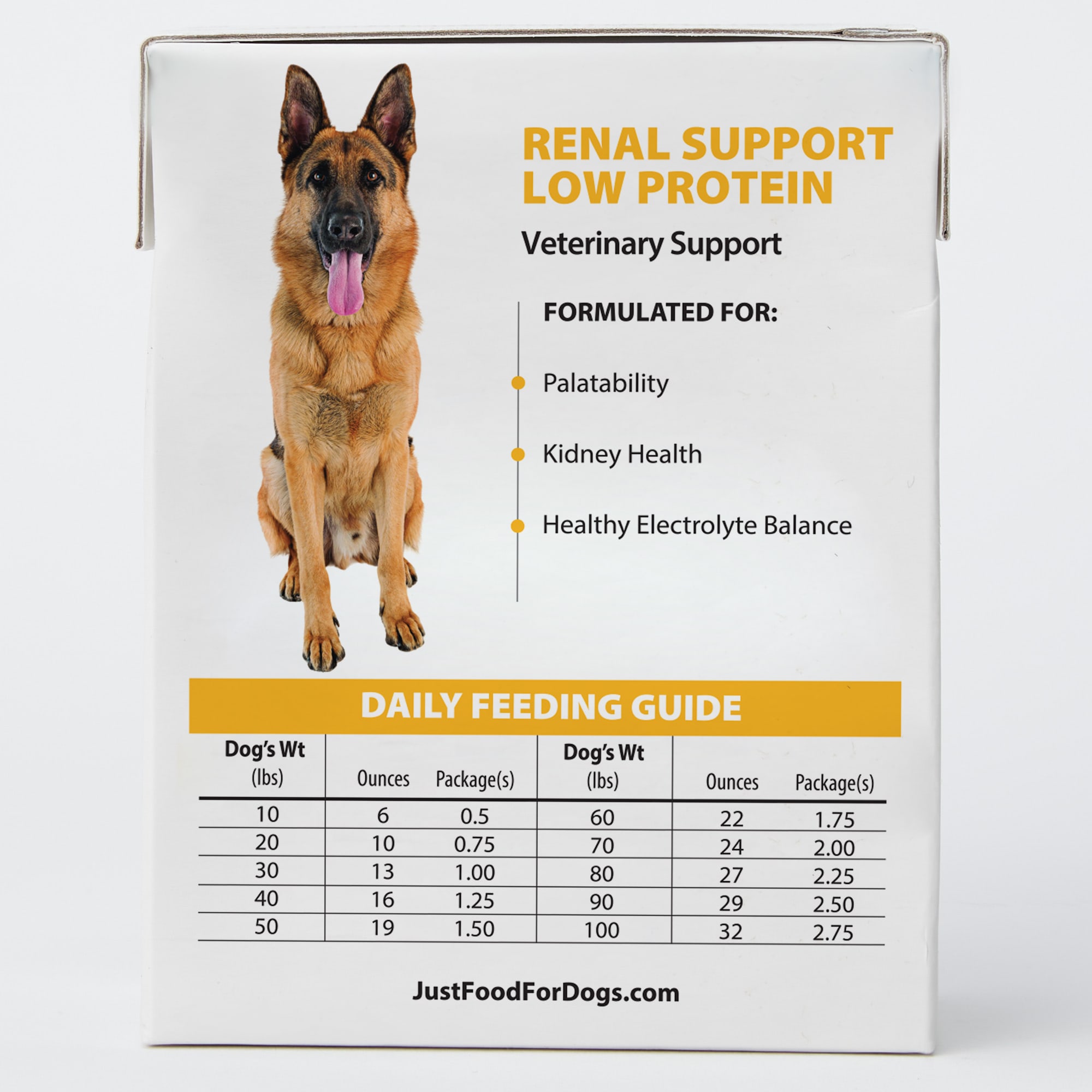 JustFoodForDogs Pantry Fresh Renal Support Low Protein Rx Support Dog Food， 12.5 oz.， Case of 12