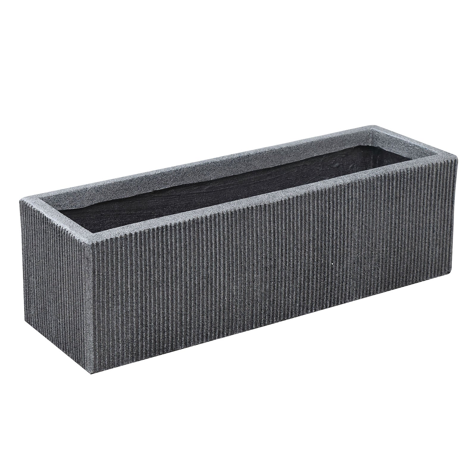 Set Of 3 Outdoor/Indoor Fiberglass Concrete Planter Box Xk-8302D+E+F