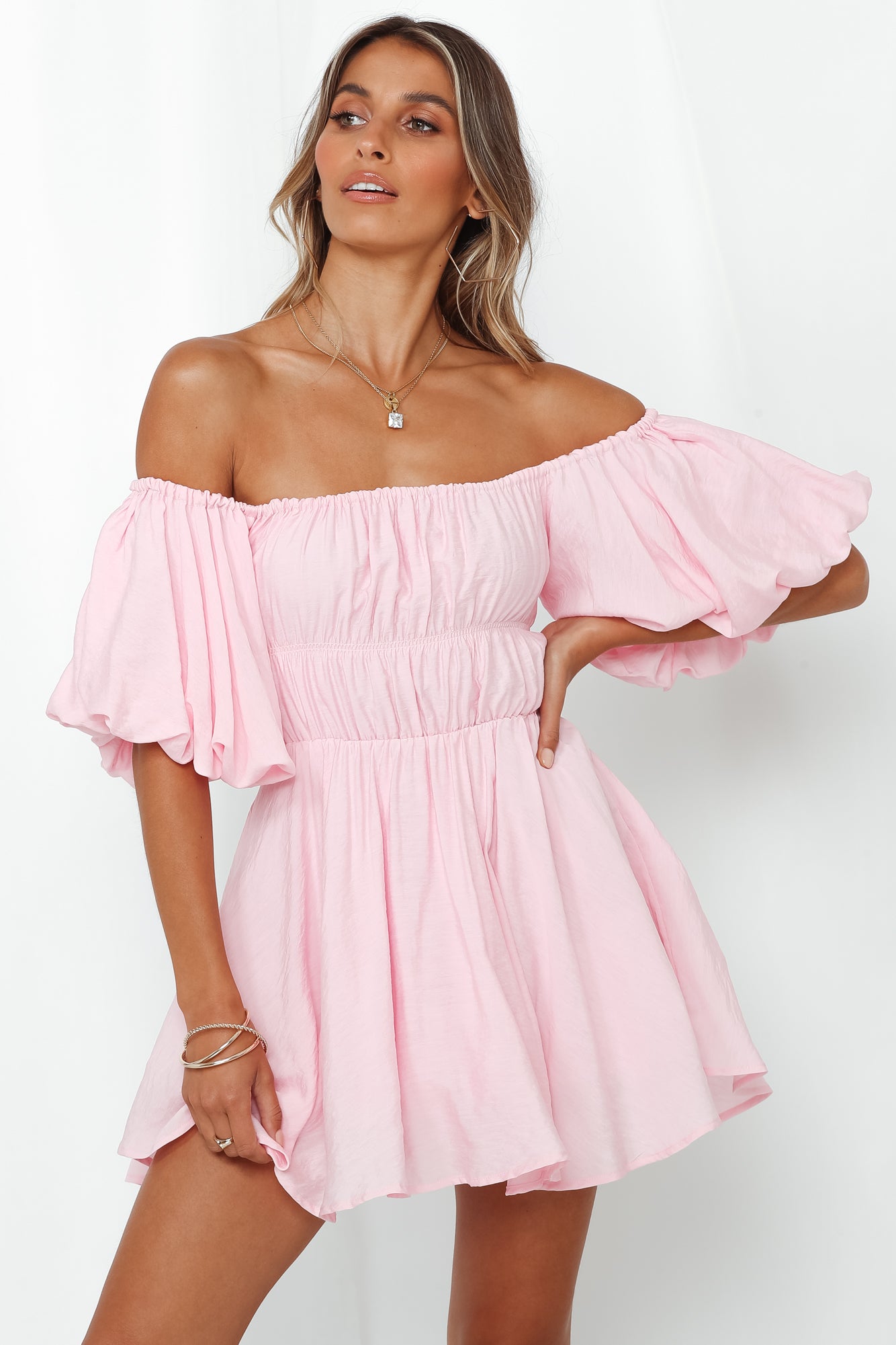 Be Your Baby Doll Dress Baby Pink