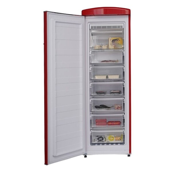 24 in. Classic 8.3 Cu. FT. Frost Free Retro Upright Freezer